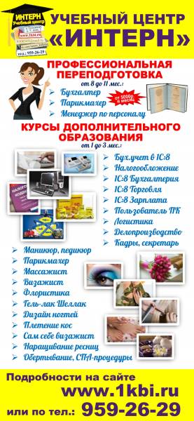 Курсы дополнительного образования. Пушкин, Колпино